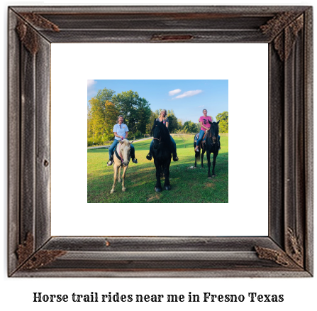 horse trail rides near me in Fresno, Texas